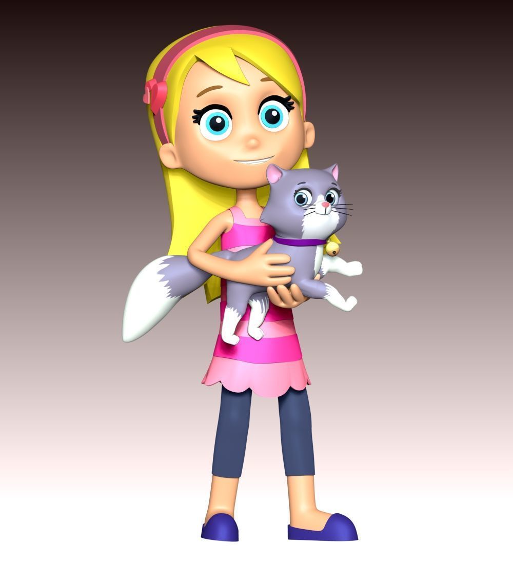 Katie And Cali Cat - PAW Patrol 3D print model_8