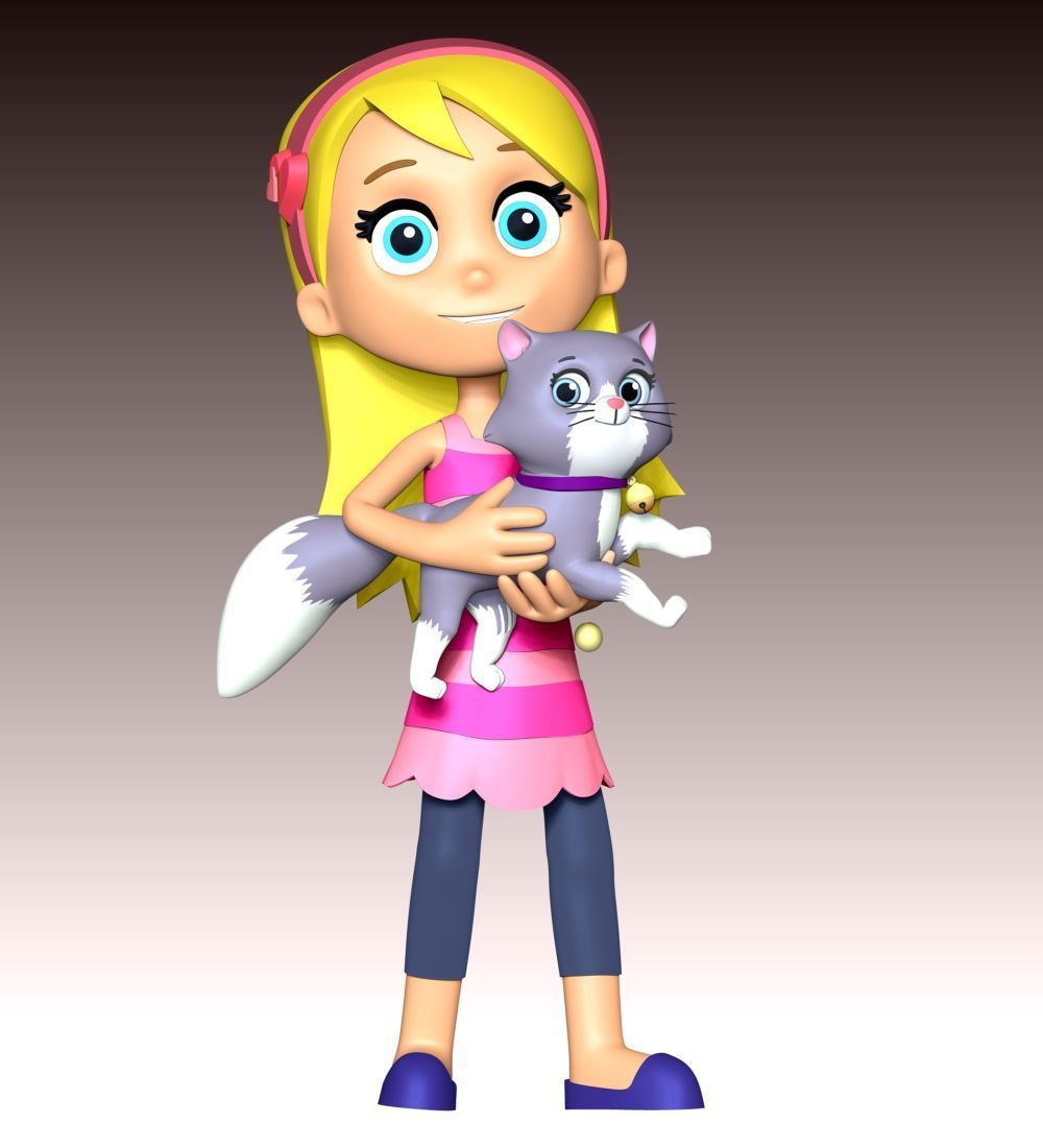 Katie And Cali Cat - PAW Patrol 3D print model_2