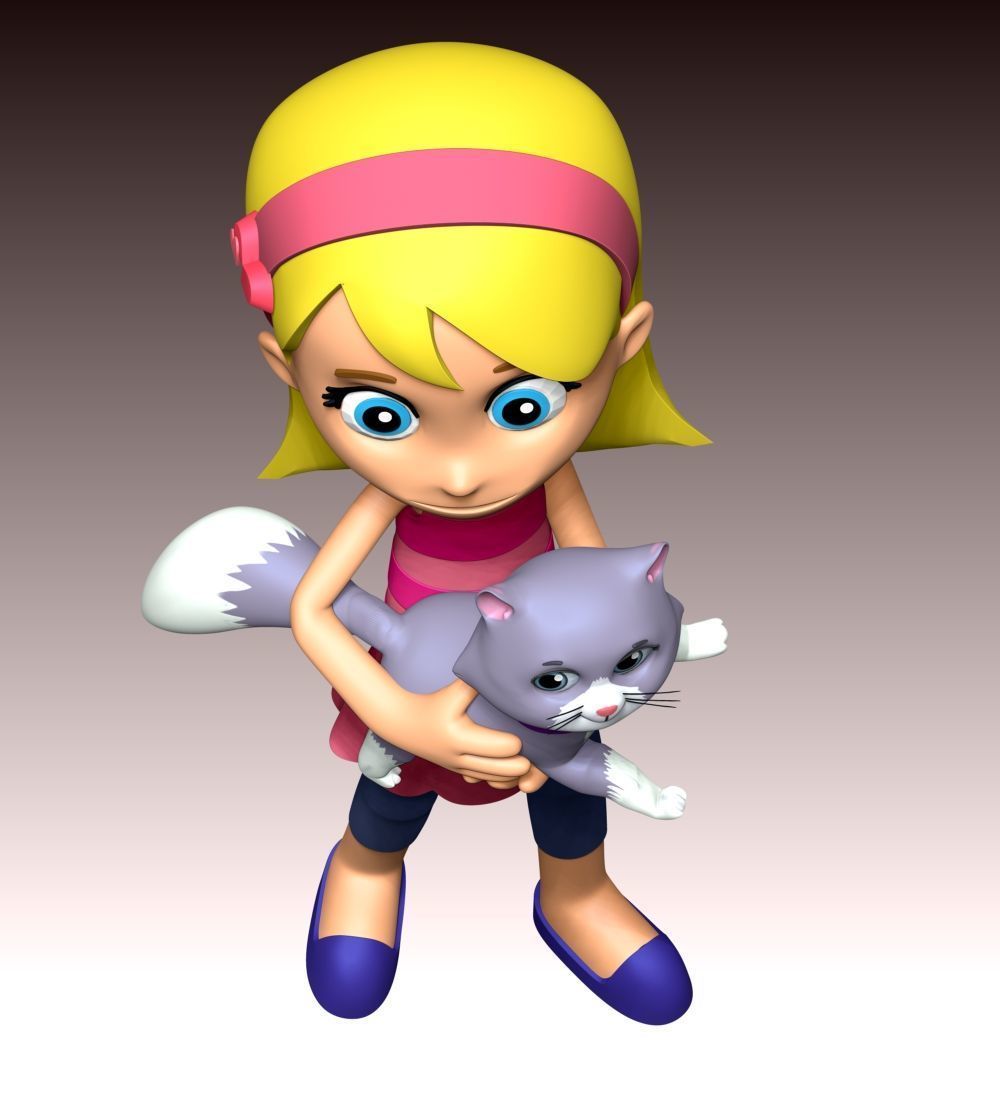 Katie And Cali Cat - PAW Patrol 3D print model_6