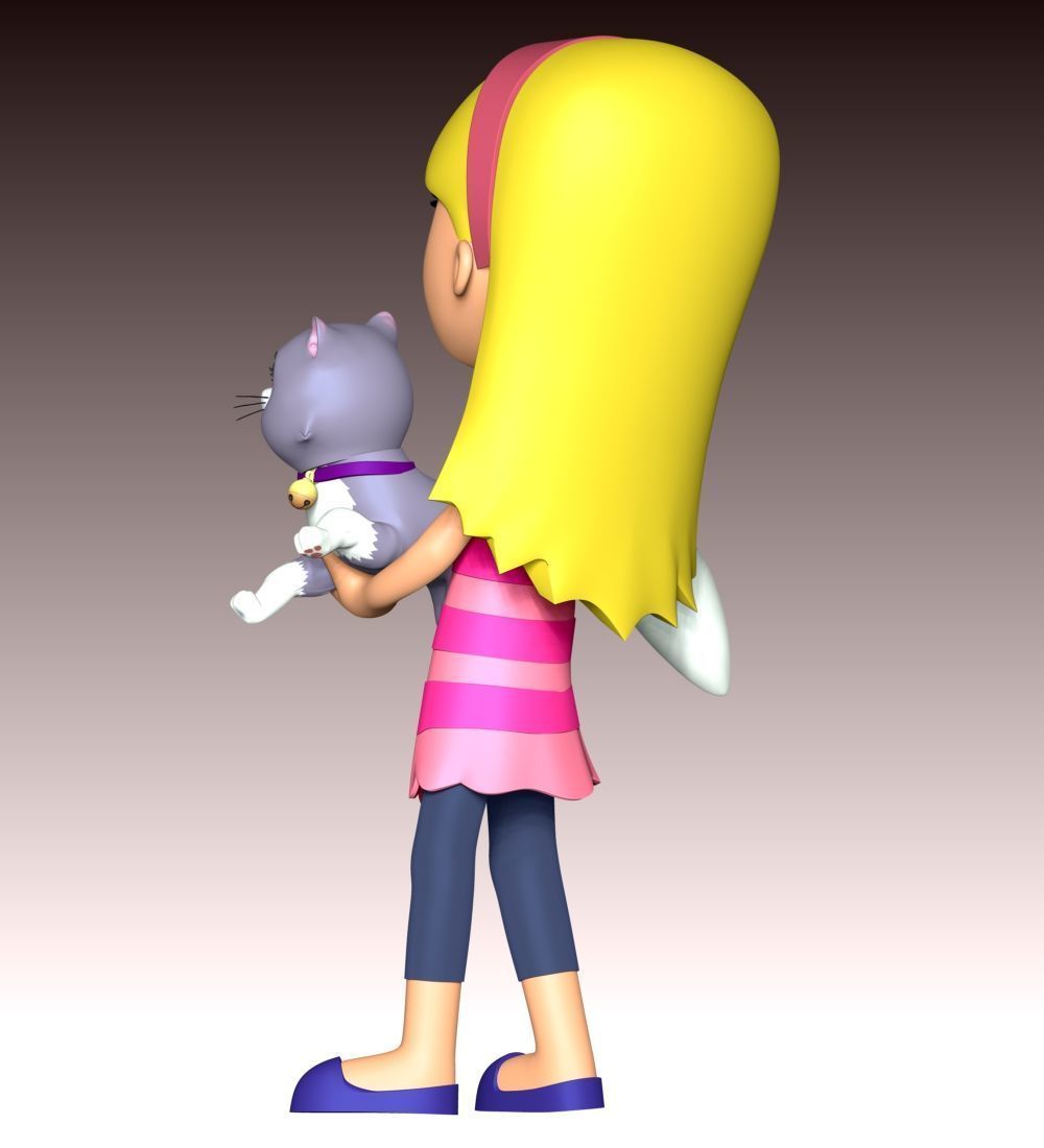 Katie And Cali Cat - PAW Patrol 3D print model_9