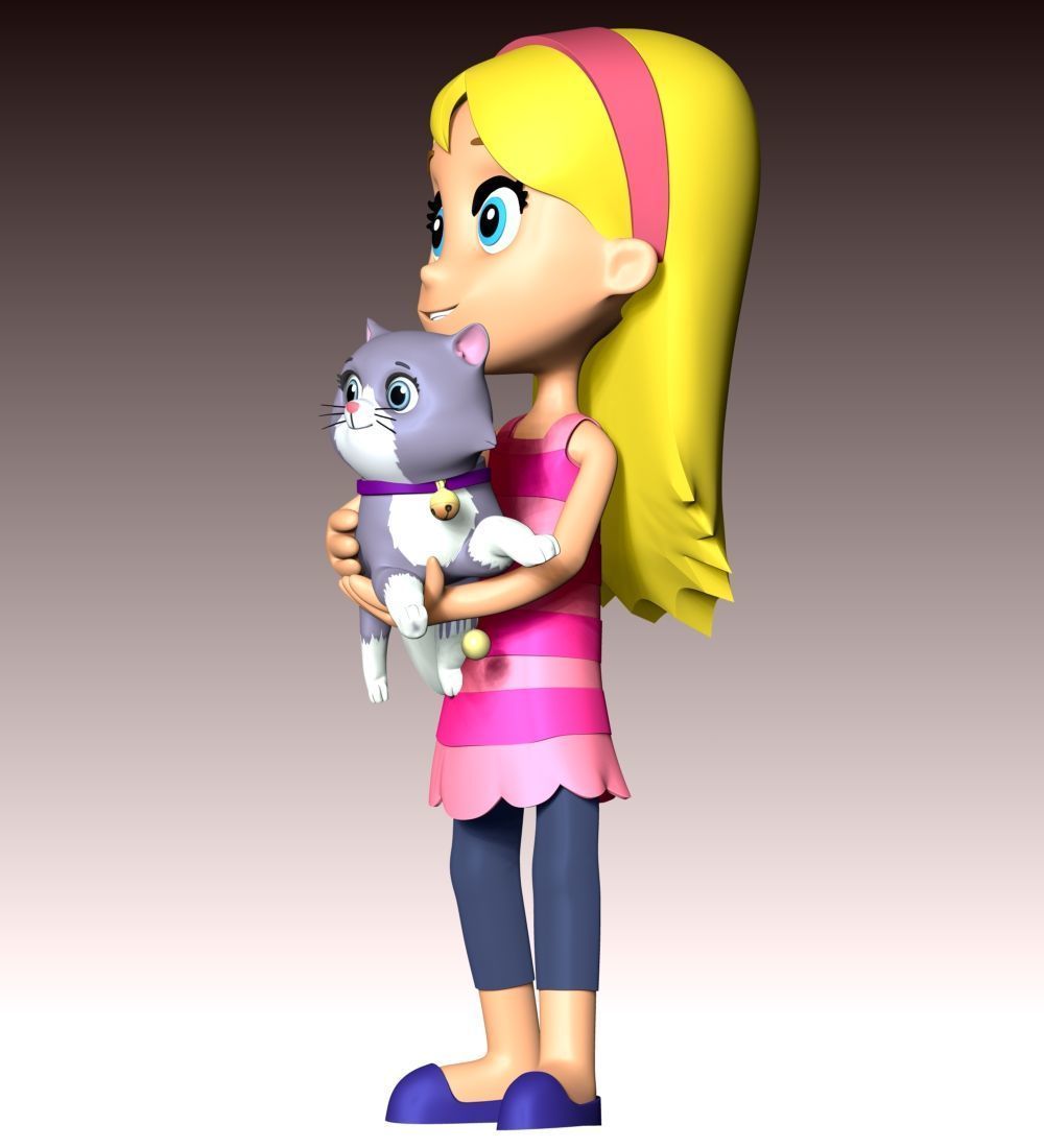 Katie And Cali Cat - PAW Patrol 3D print model_7