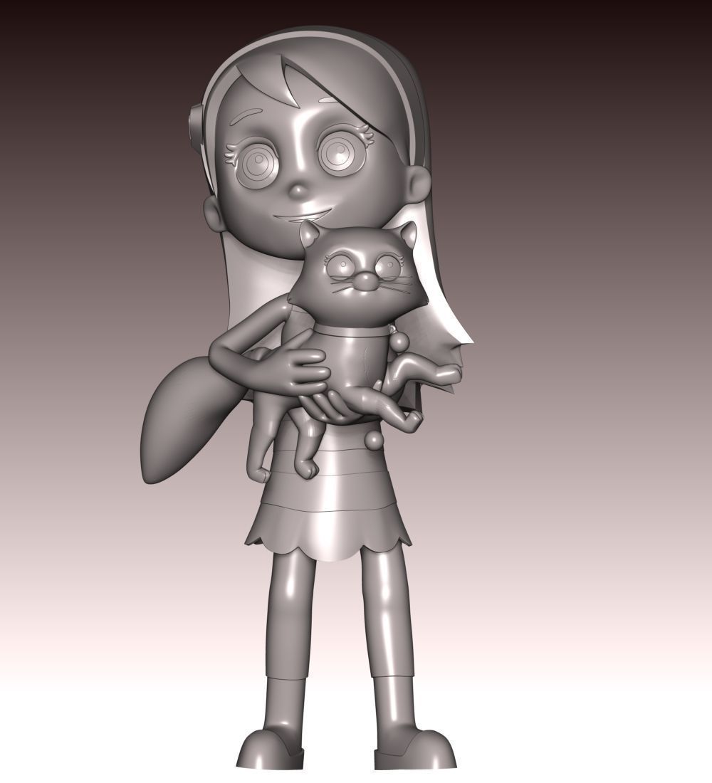 Katie And Cali Cat - PAW Patrol 3D print model_3