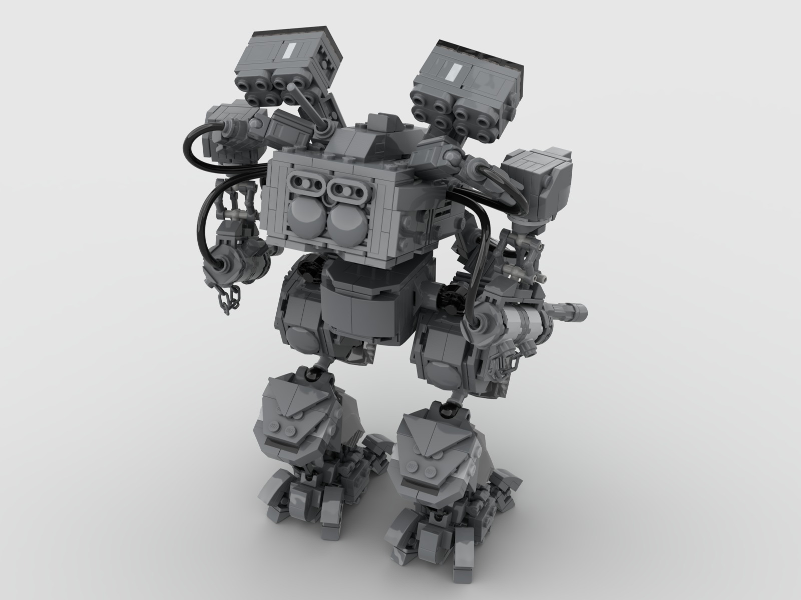 shermantanker mech  3D model_4