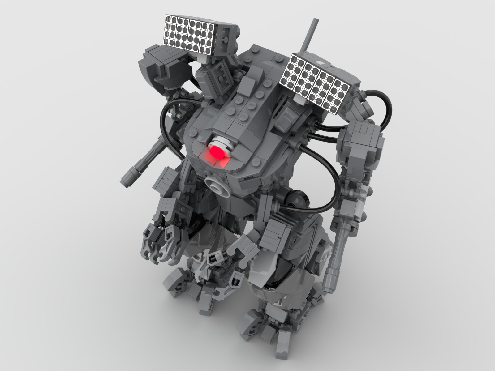 shermantanker mech  3D model_2