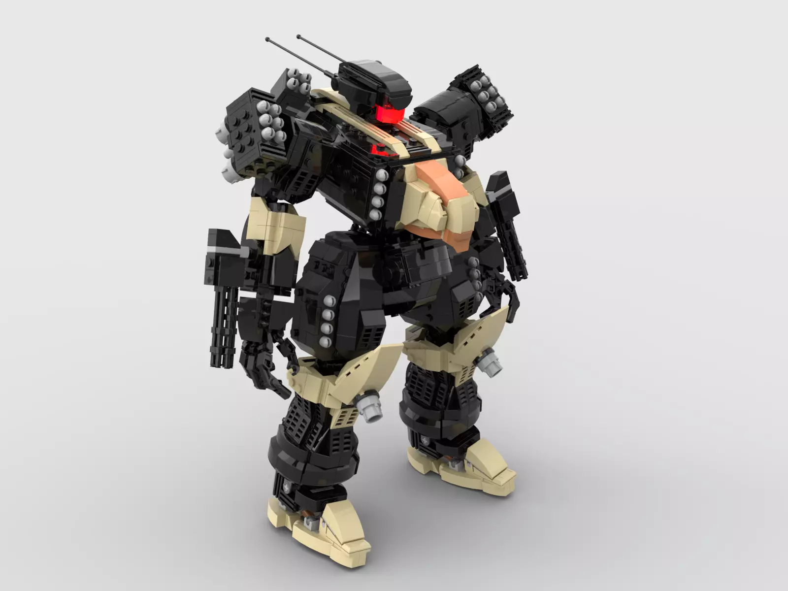 brazen wolf 3D model_0