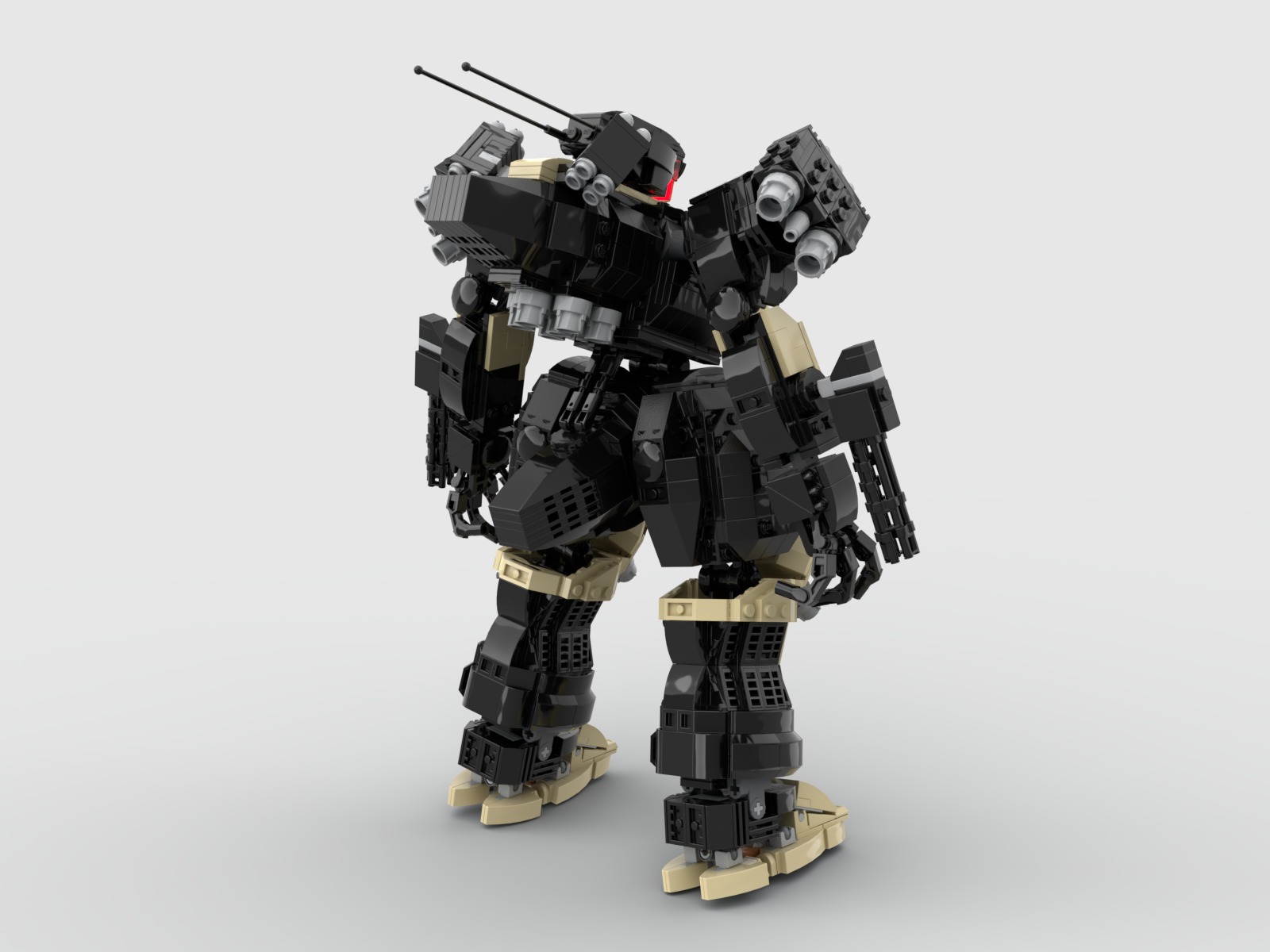 brazen wolf 3D model_5