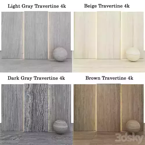 Set of 4 high quality wood materials