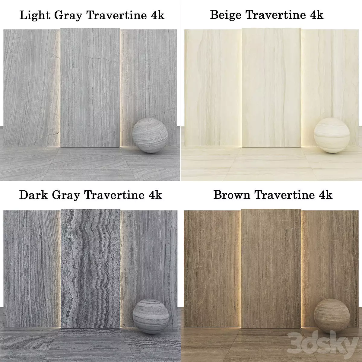 Set of 4 high quality wood materials Texture_0