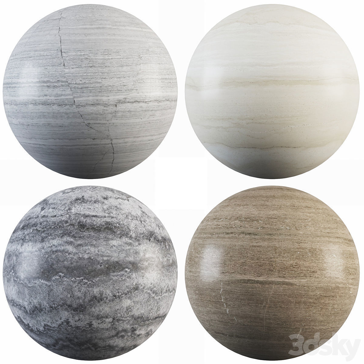 Set of 4 high quality wood materials Texture_1