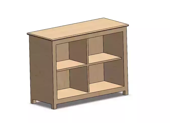 Wood Drawer Free 3D model