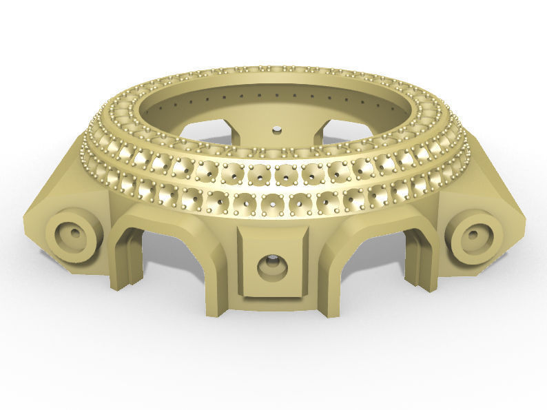 Watch Bezel Case GA 100 3D print model_2