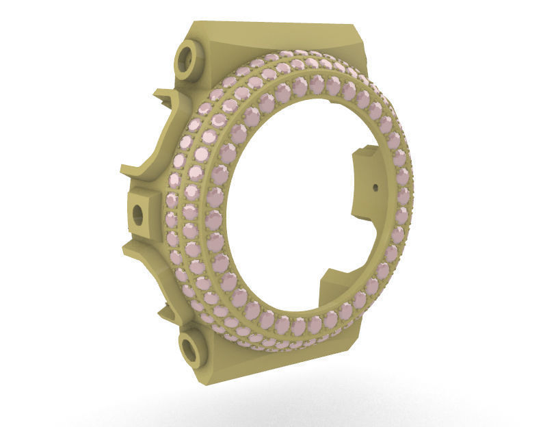 Watch Bezel Case GA 100 3D print model_10