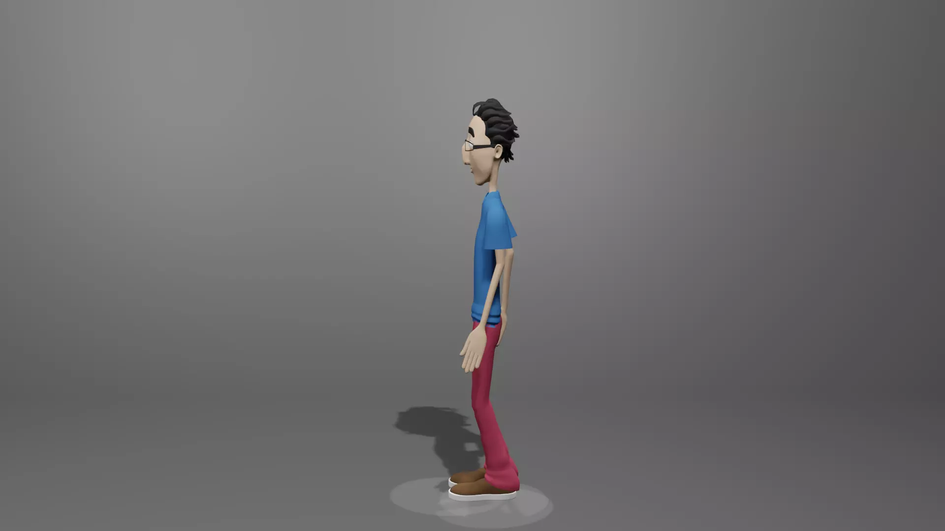 Man Dance Low-poly 3D model_0