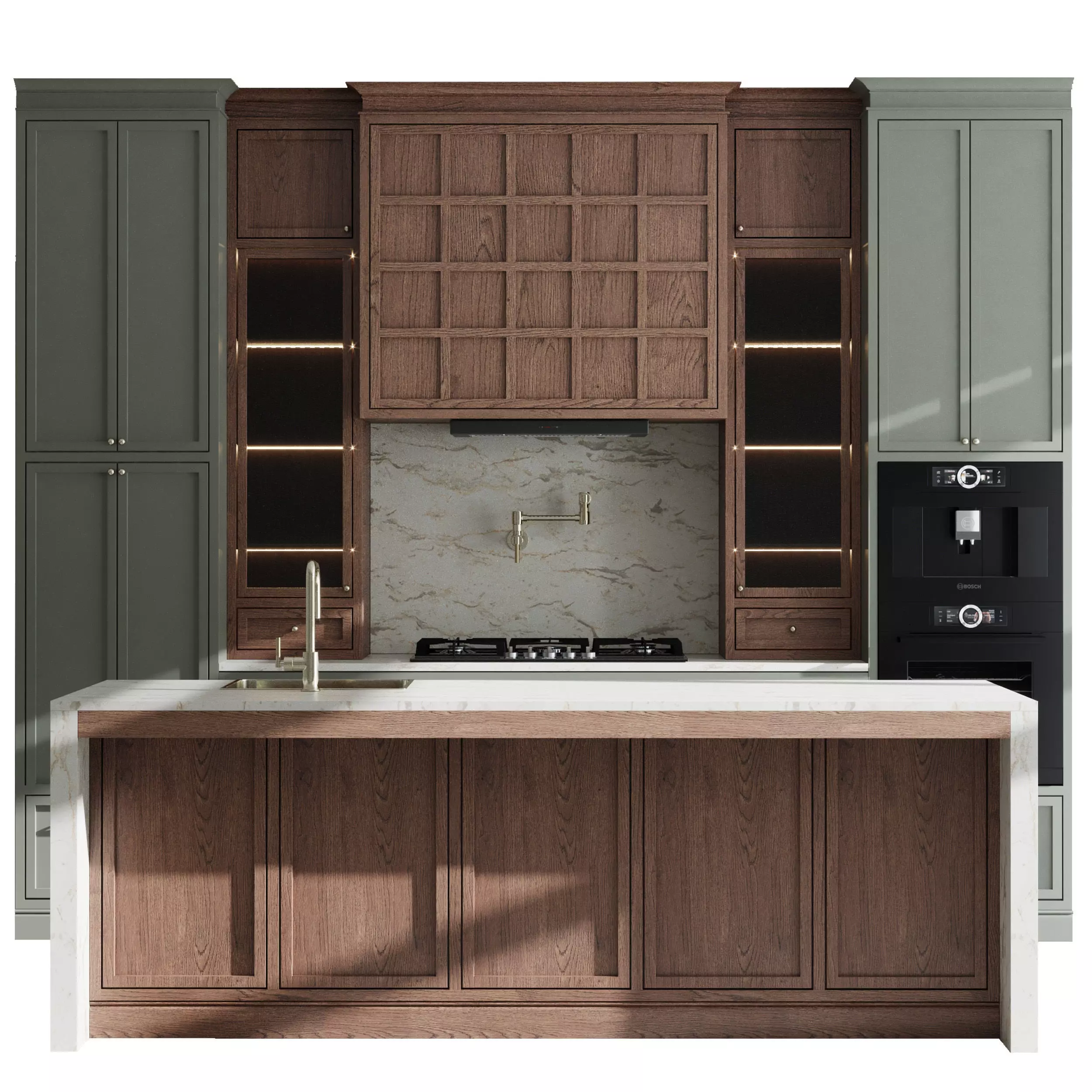 Kitchen Appliance Bosch Kitchen 94 Low-poly 3D model