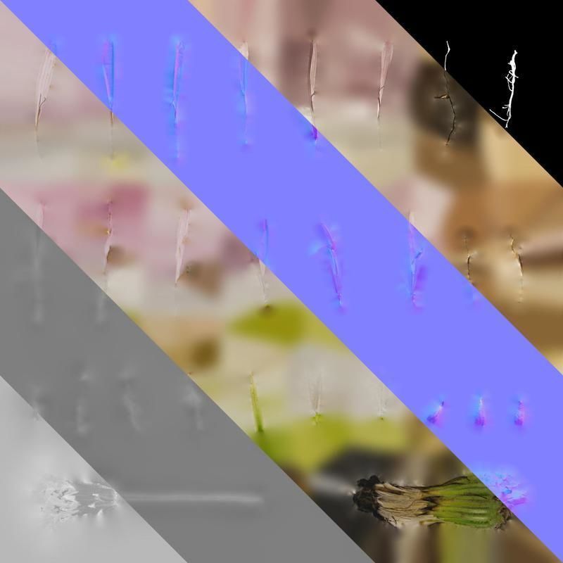 Anydrafts Crepis pubra Flower 02 Texture_8