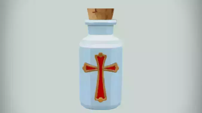 magic potion bottle  3D Game Ready Model