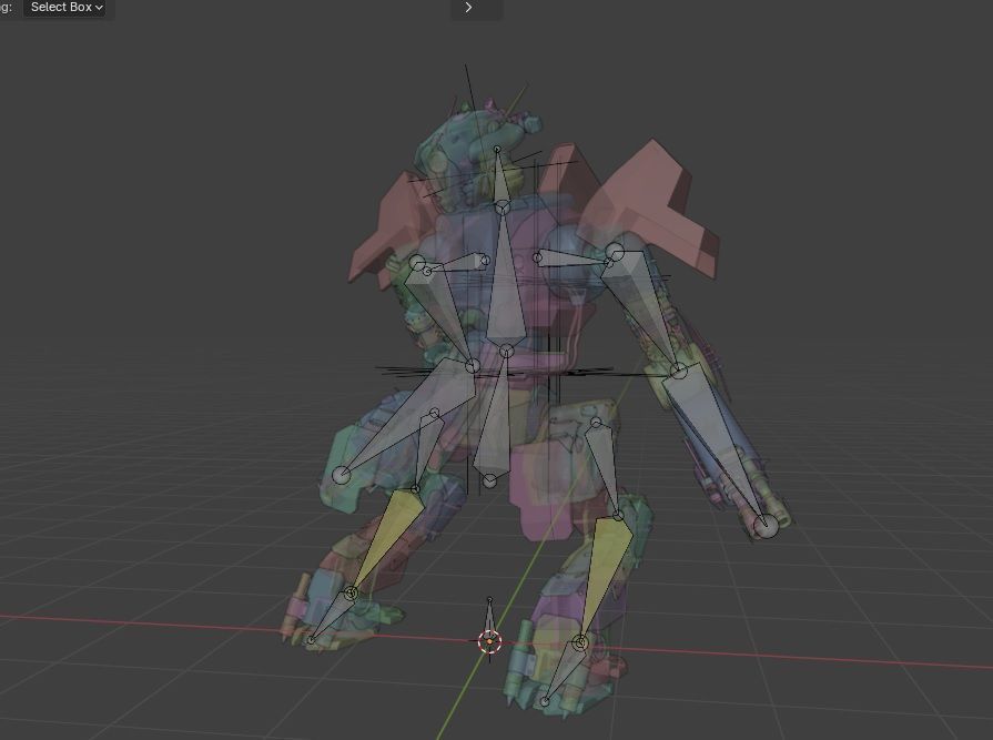 MECHA WARRIOR RIGGING 3D model_4