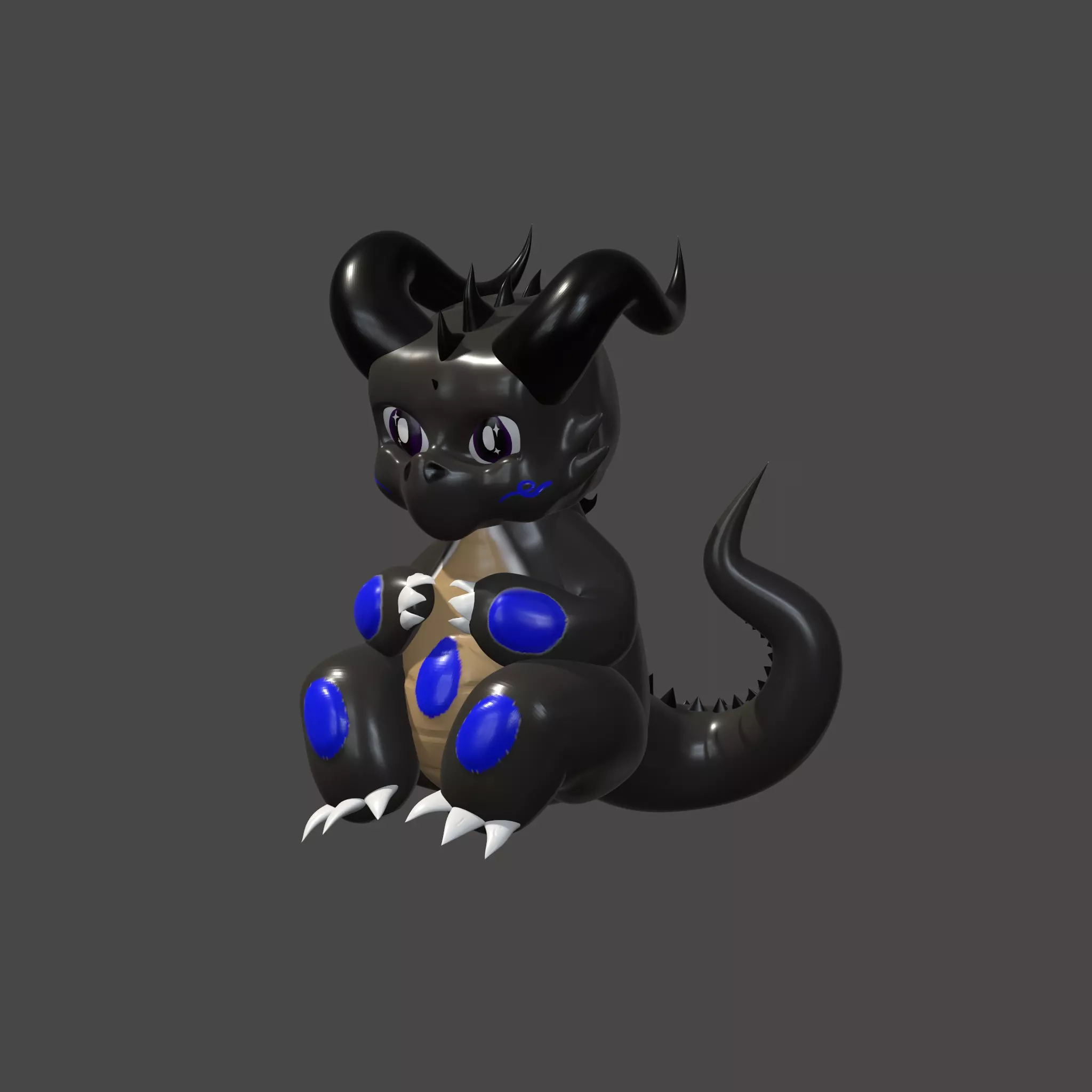 Little Dragon 3D model_0
