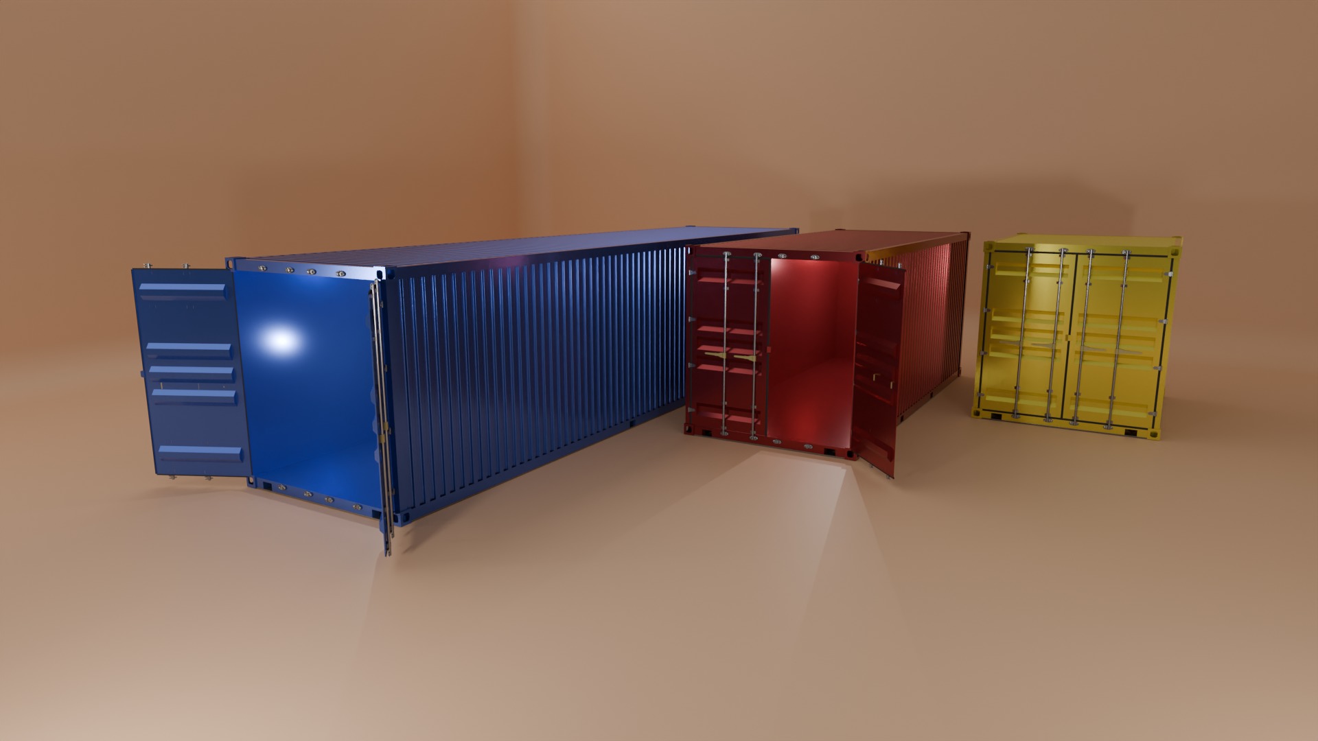 Realistic 3D Container Model for Visual Projects 3D model_2