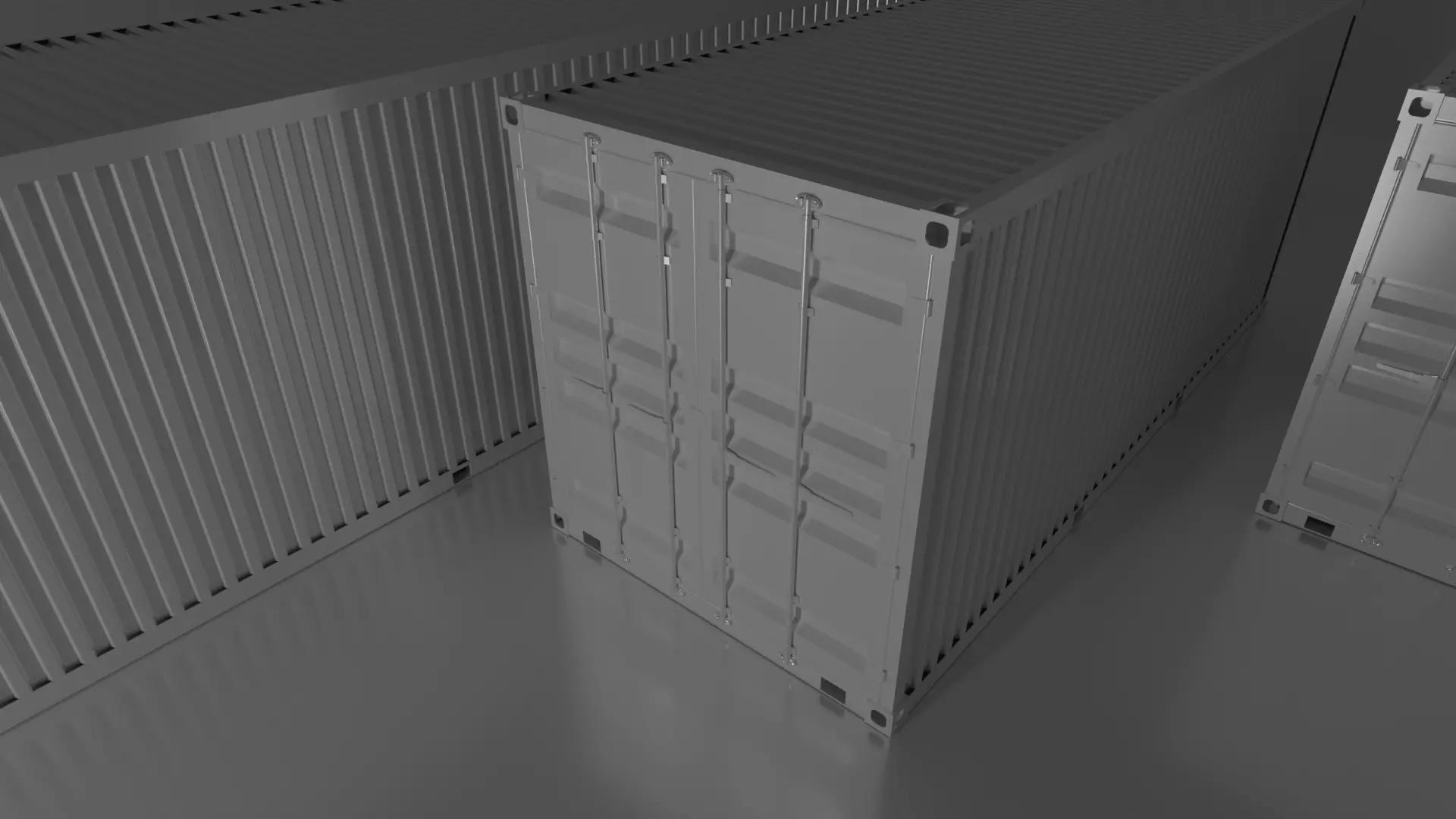 Realistic 3D Container Model for Visual Projects 3D model_0