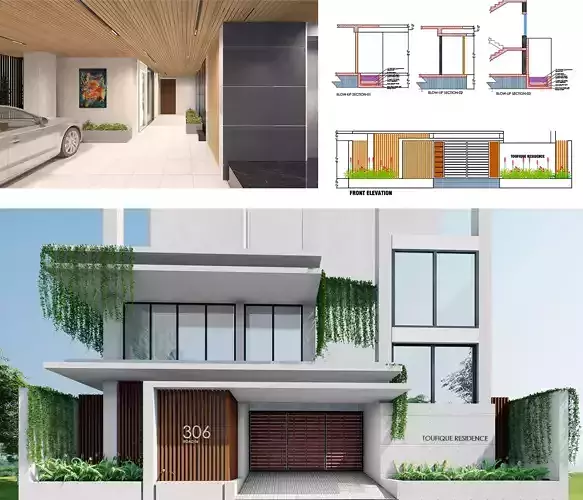 Ground Floor Landscape Design - 3D Visualization