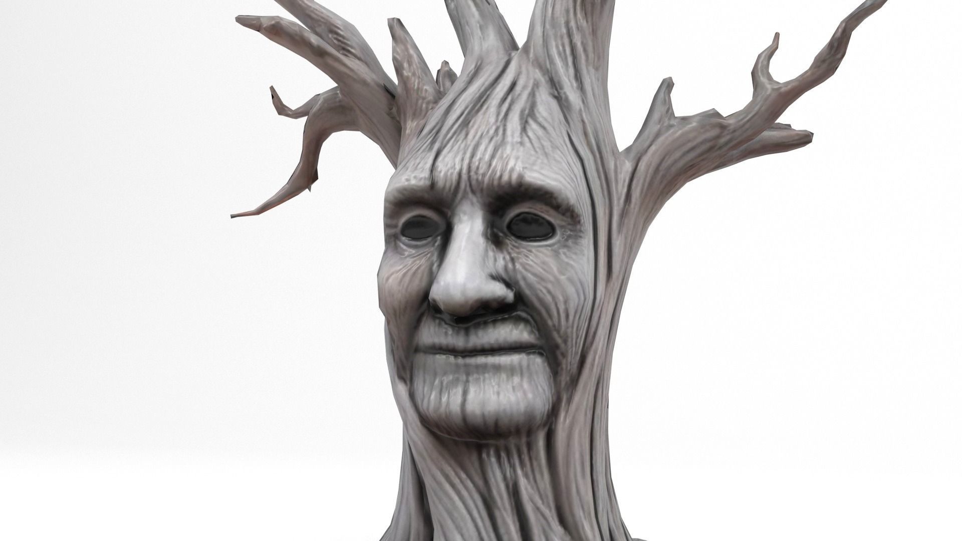 Mysterious trees Low-poly 3D model_5