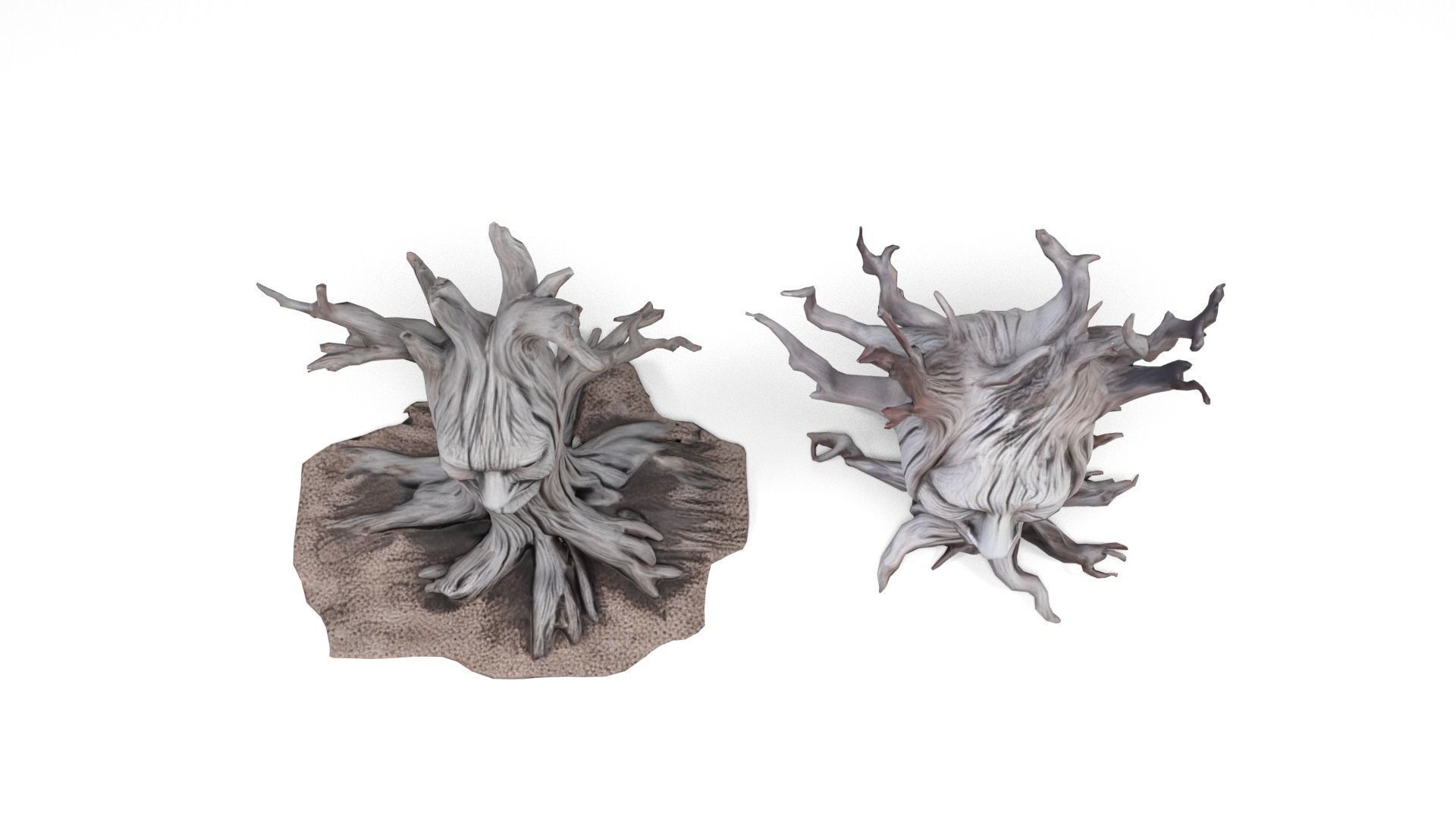 Mysterious trees Low-poly 3D model_4