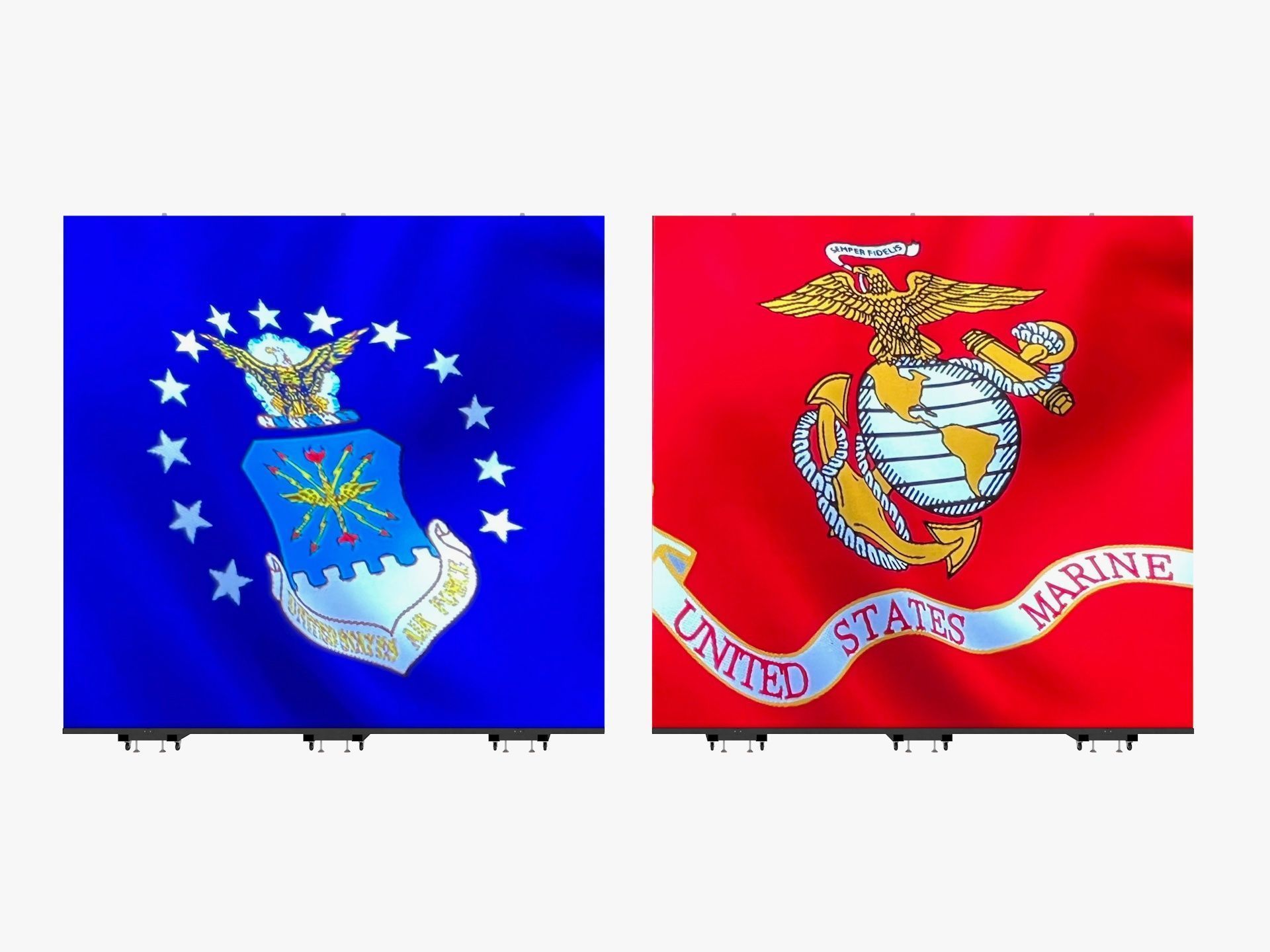 Led video display wall 3D model_5