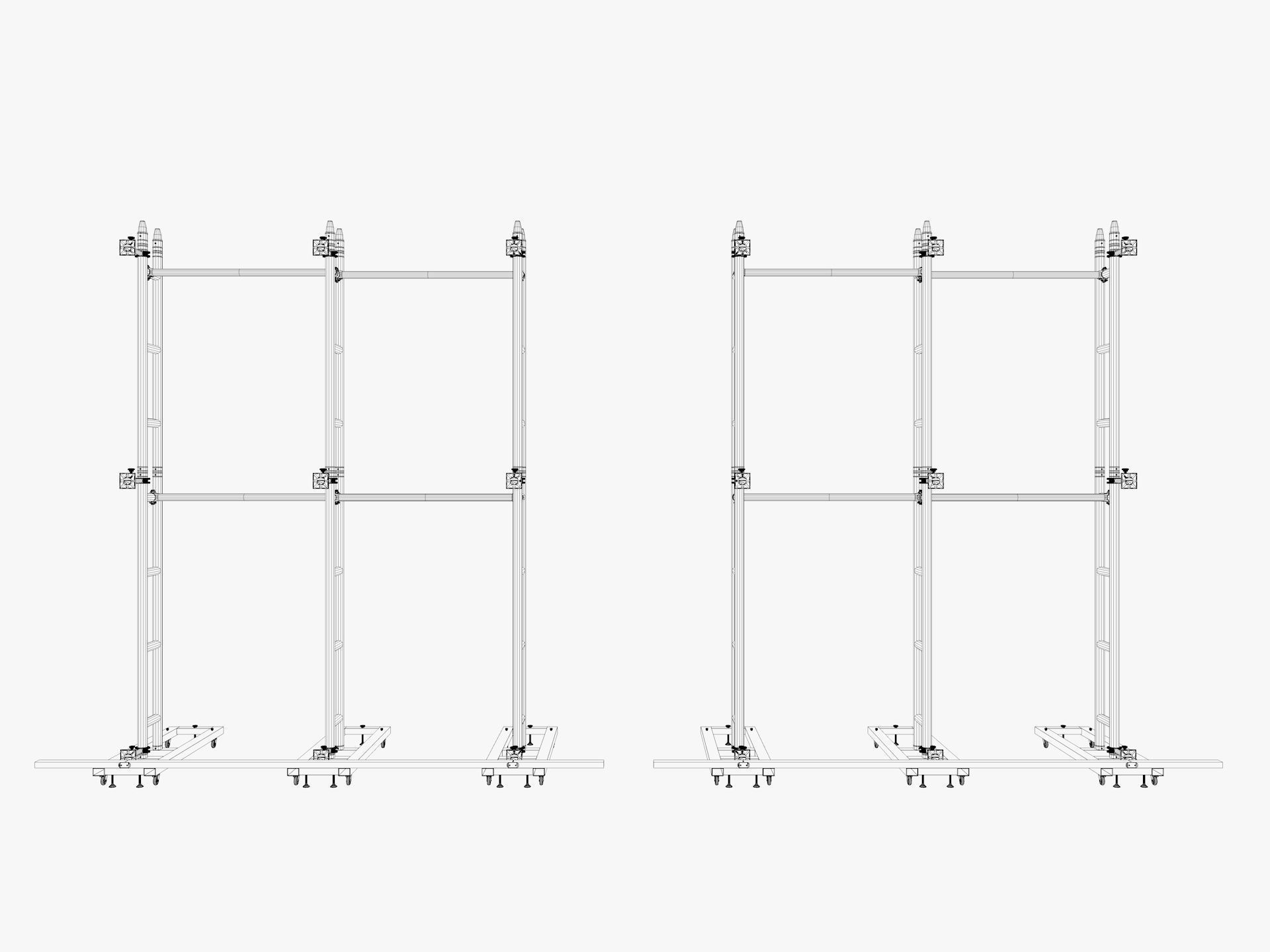 Led video display wall 3D model_14
