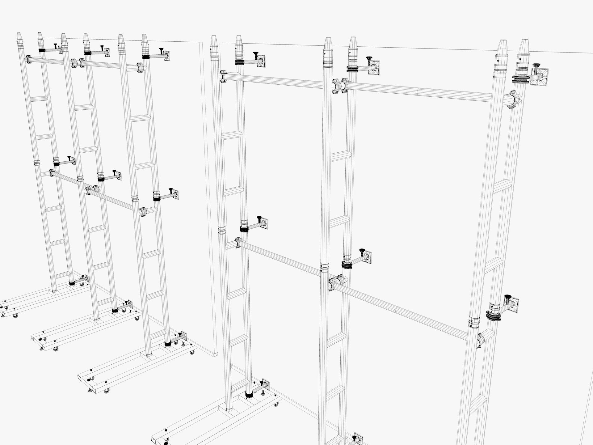 Led video display wall 3D model_16