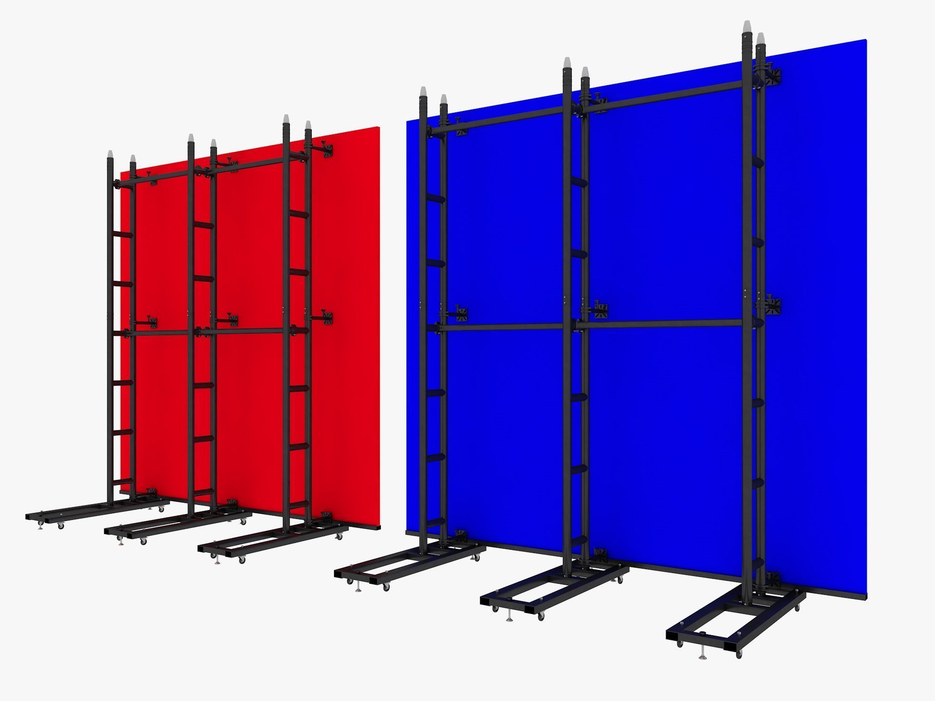 Led video display wall 3D model_3