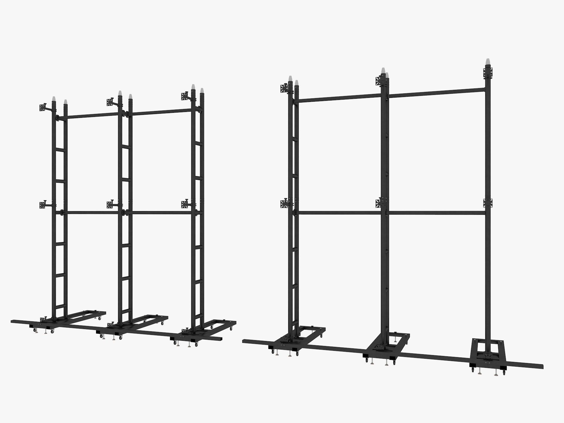 Led video display wall 3D model_2