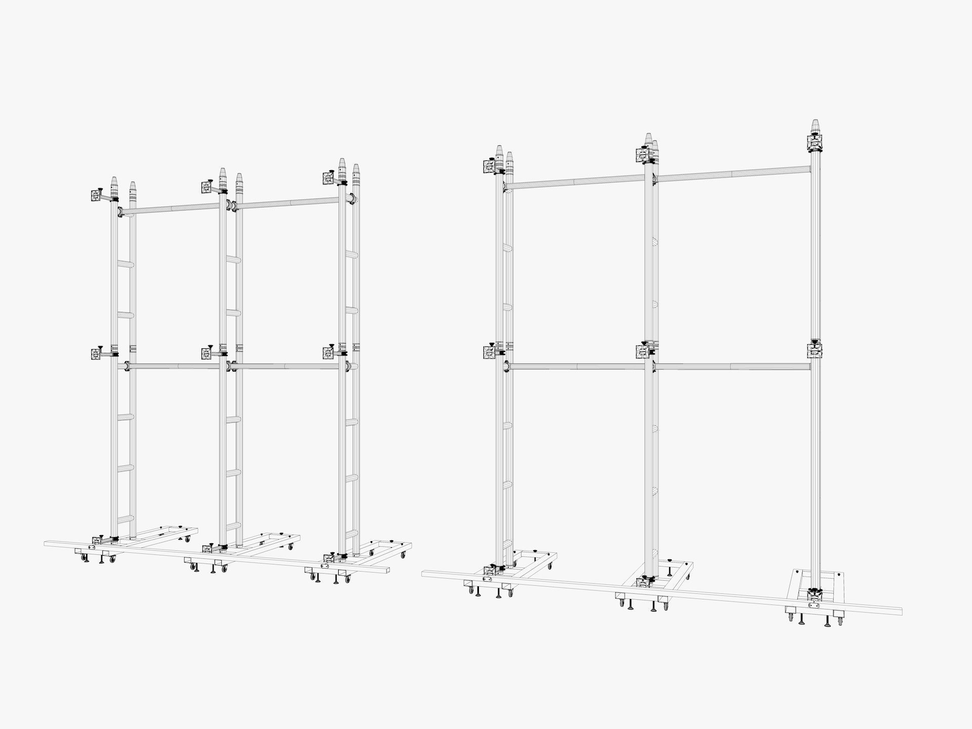 Led video display wall 3D model_12