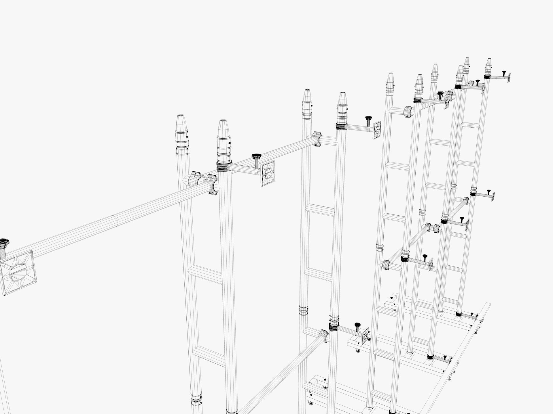 Led video display wall 3D model_15