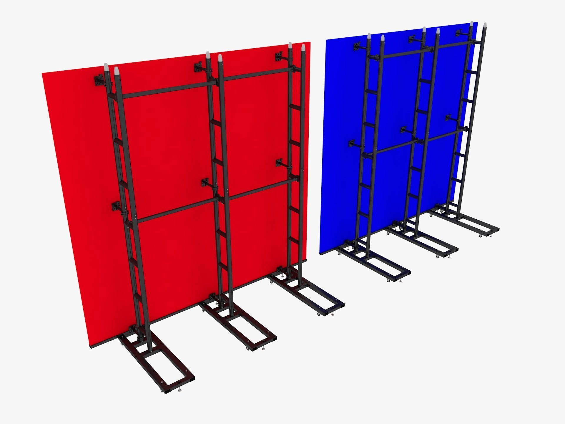 Led video display wall 3D model_4