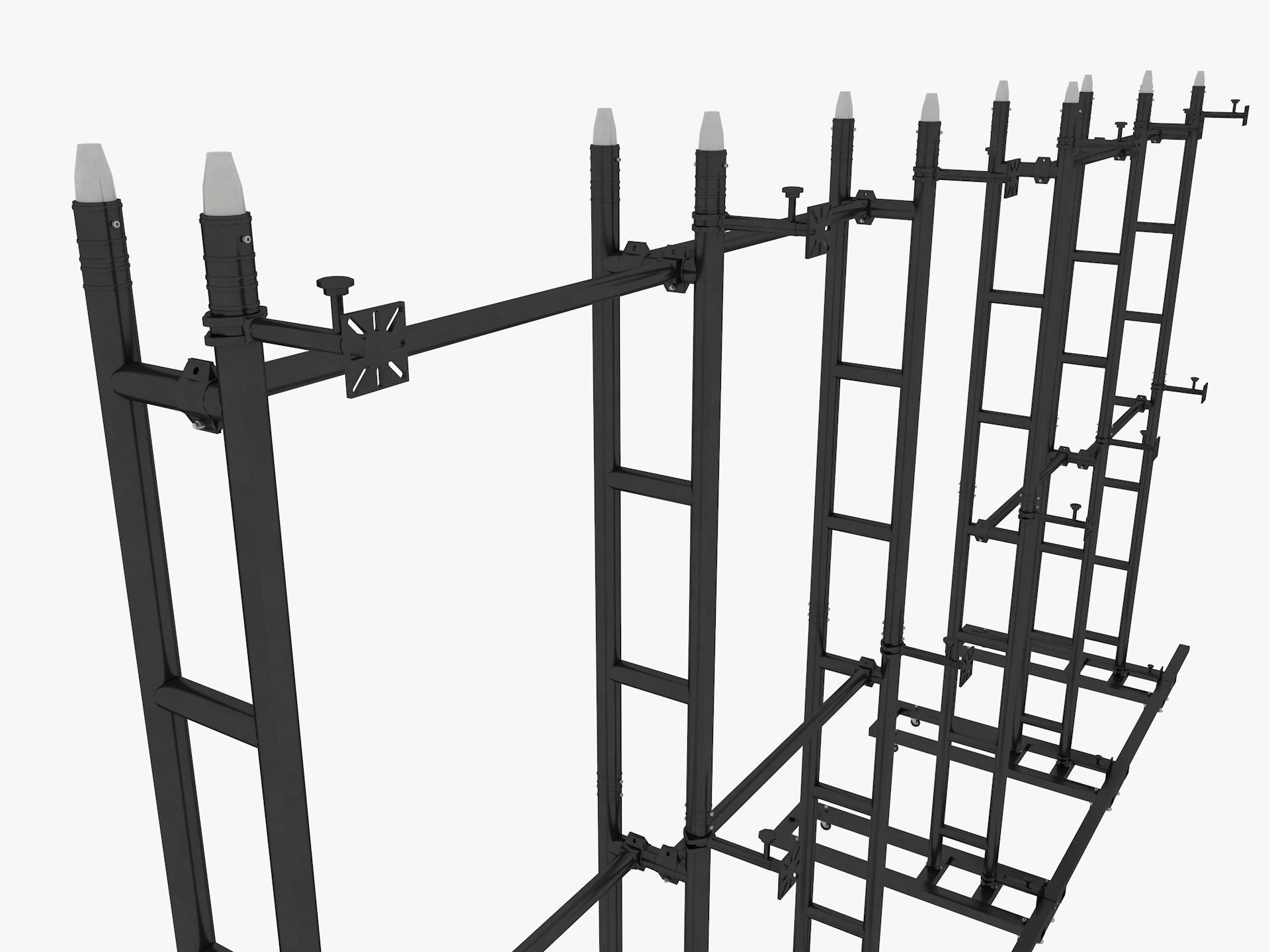 Led video display wall 3D model_7