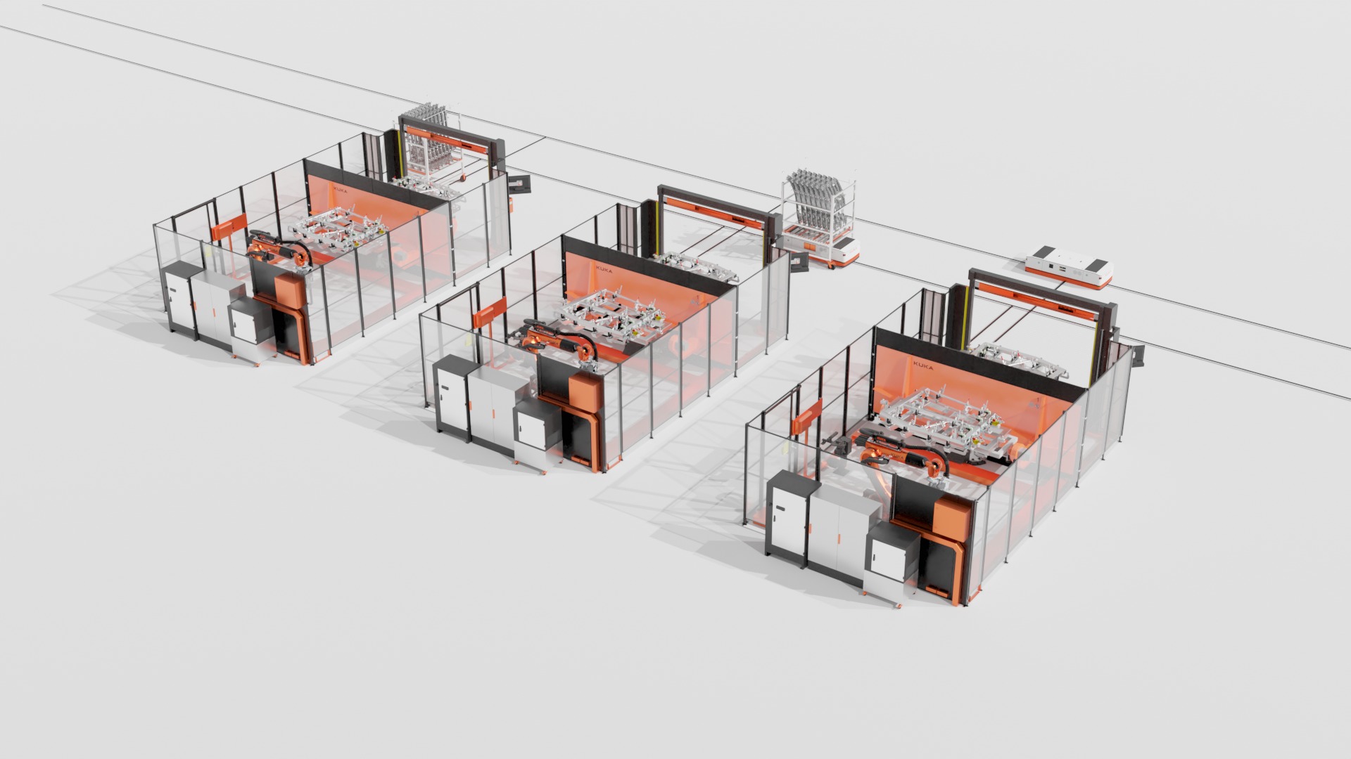 Industrial - 3D KUKA Robotics Welding Station v1 by Cels Low-poly 3D model_23