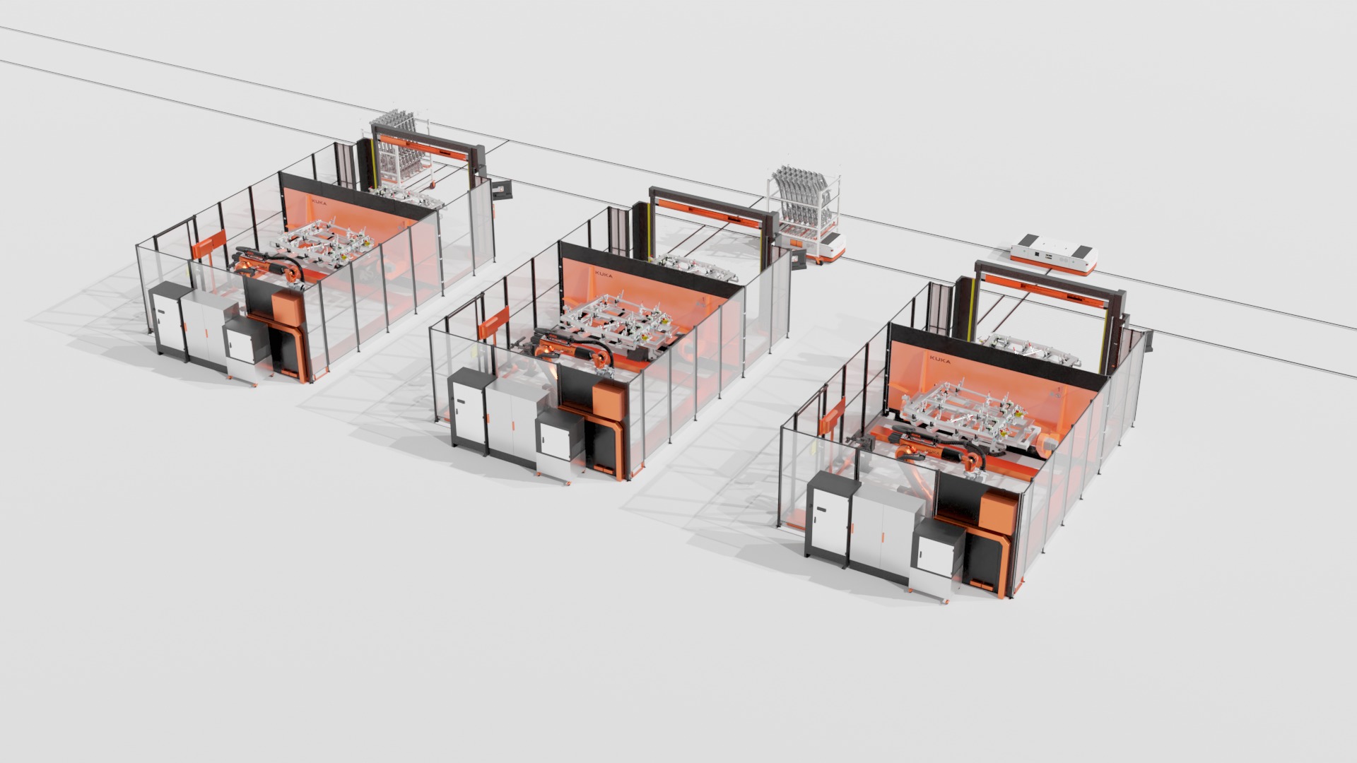 Industrial - 3D KUKA Robotics Welding Station v1 by Cels Low-poly 3D model_16