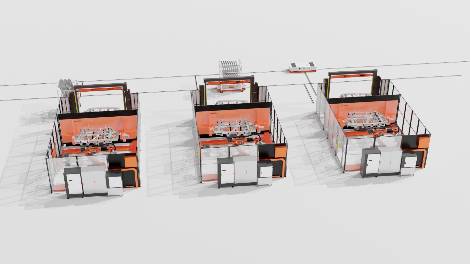 Industrial - 3D KUKA Robotics Welding Station v1 by Cels Low-poly 3D model_14