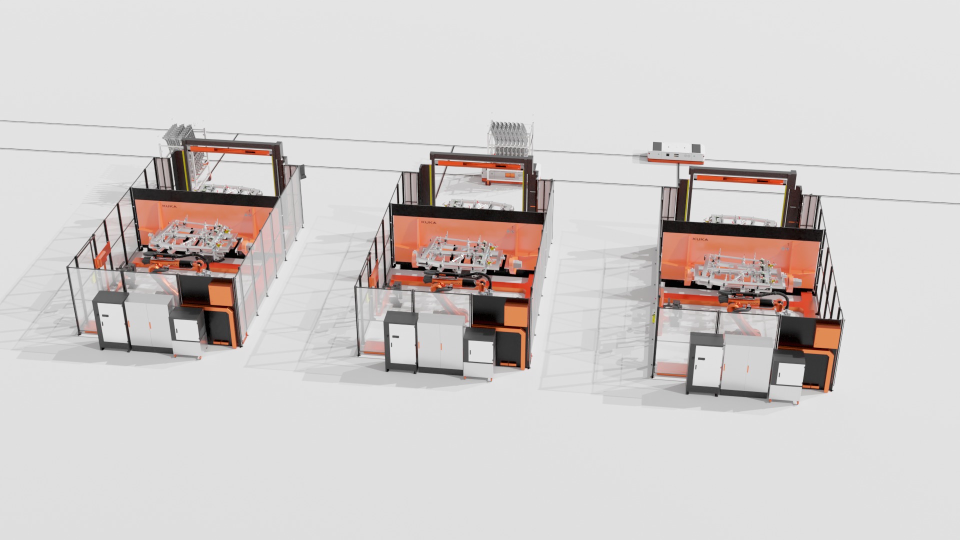 Industrial - 3D KUKA Robotics Welding Station v1 by Cels Low-poly 3D model_12