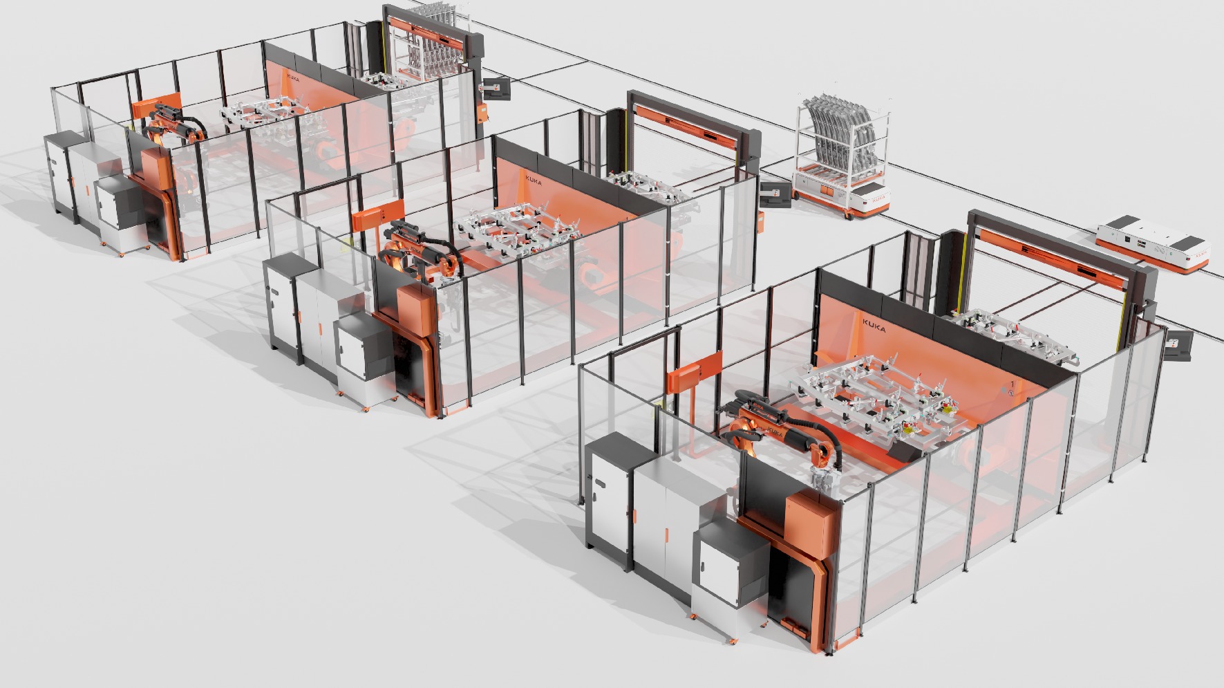 Industrial - 3D KUKA Robotics Welding Station v1 by Cels Low-poly 3D model_24