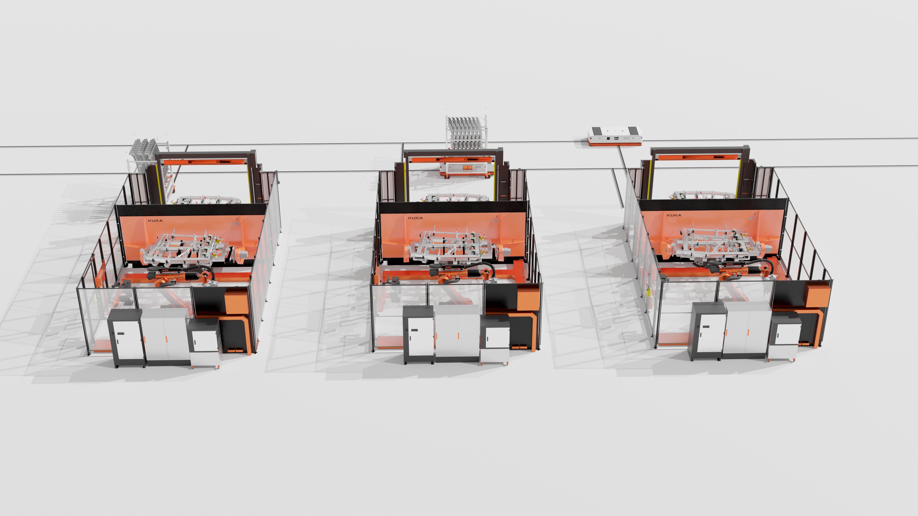 Industrial - 3D KUKA Robotics Welding Station v1 by Cels Low-poly 3D model_6