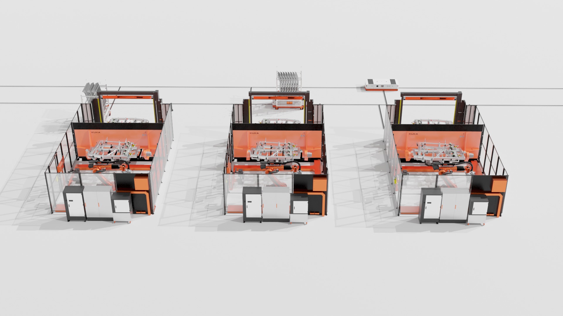 Industrial - 3D KUKA Robotics Welding Station v1 by Cels Low-poly 3D model_8