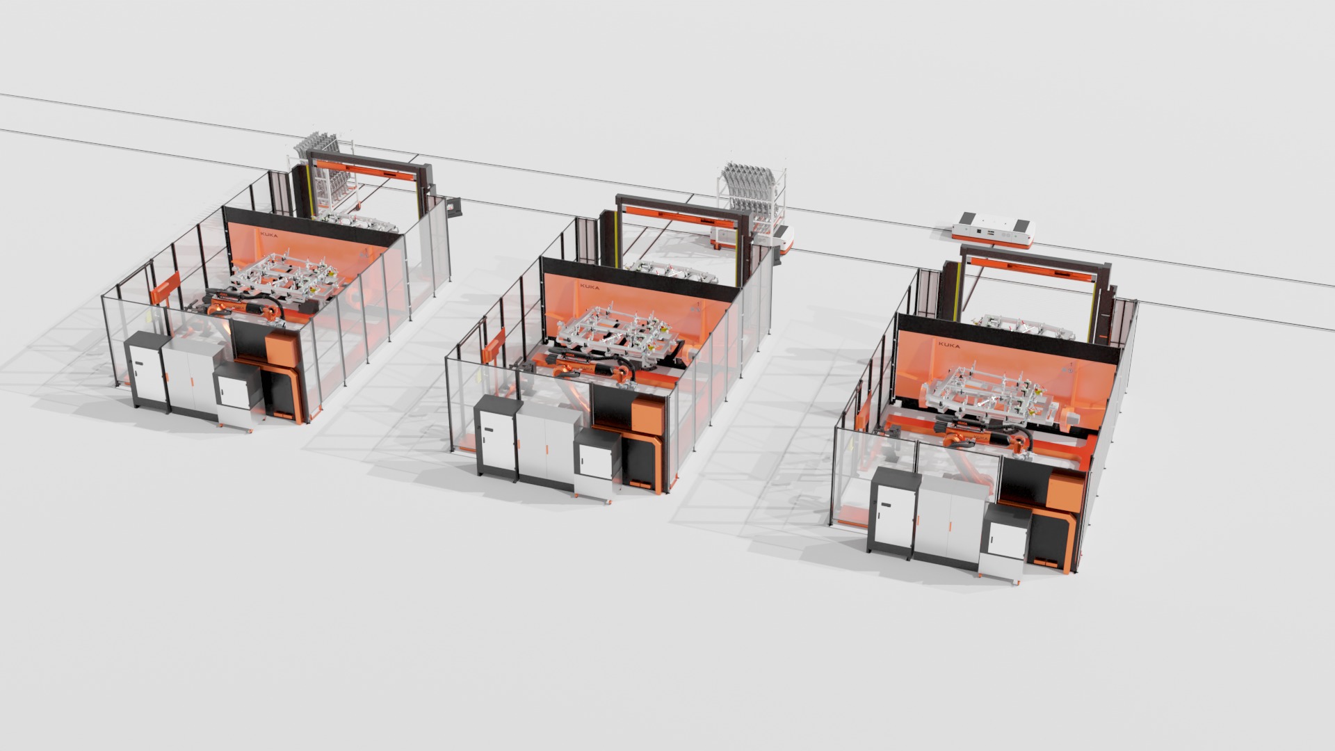 Industrial - 3D KUKA Robotics Welding Station v1 by Cels Low-poly 3D model_18
