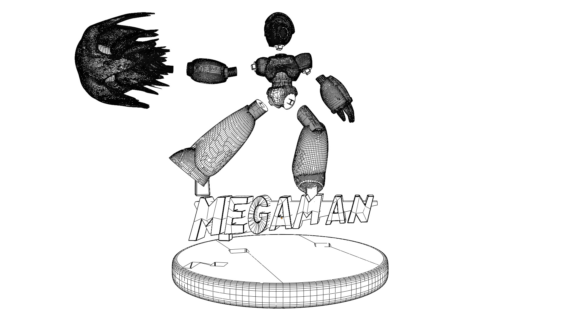 Mega Man 3D Printable Model 3D print model_21