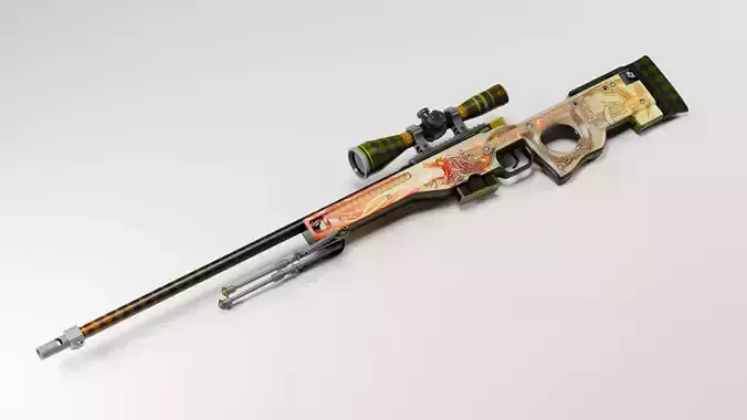 Sparkles Number 1 AWP Dragon Lore 00001111 3D model