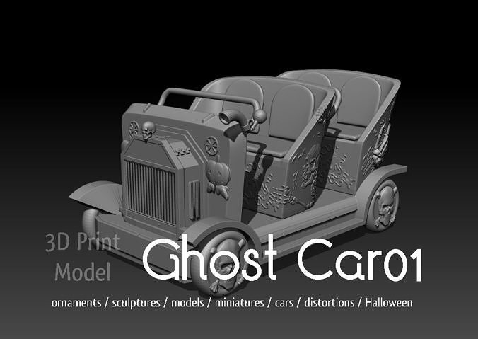 ghost car 01 Free 3D print model
