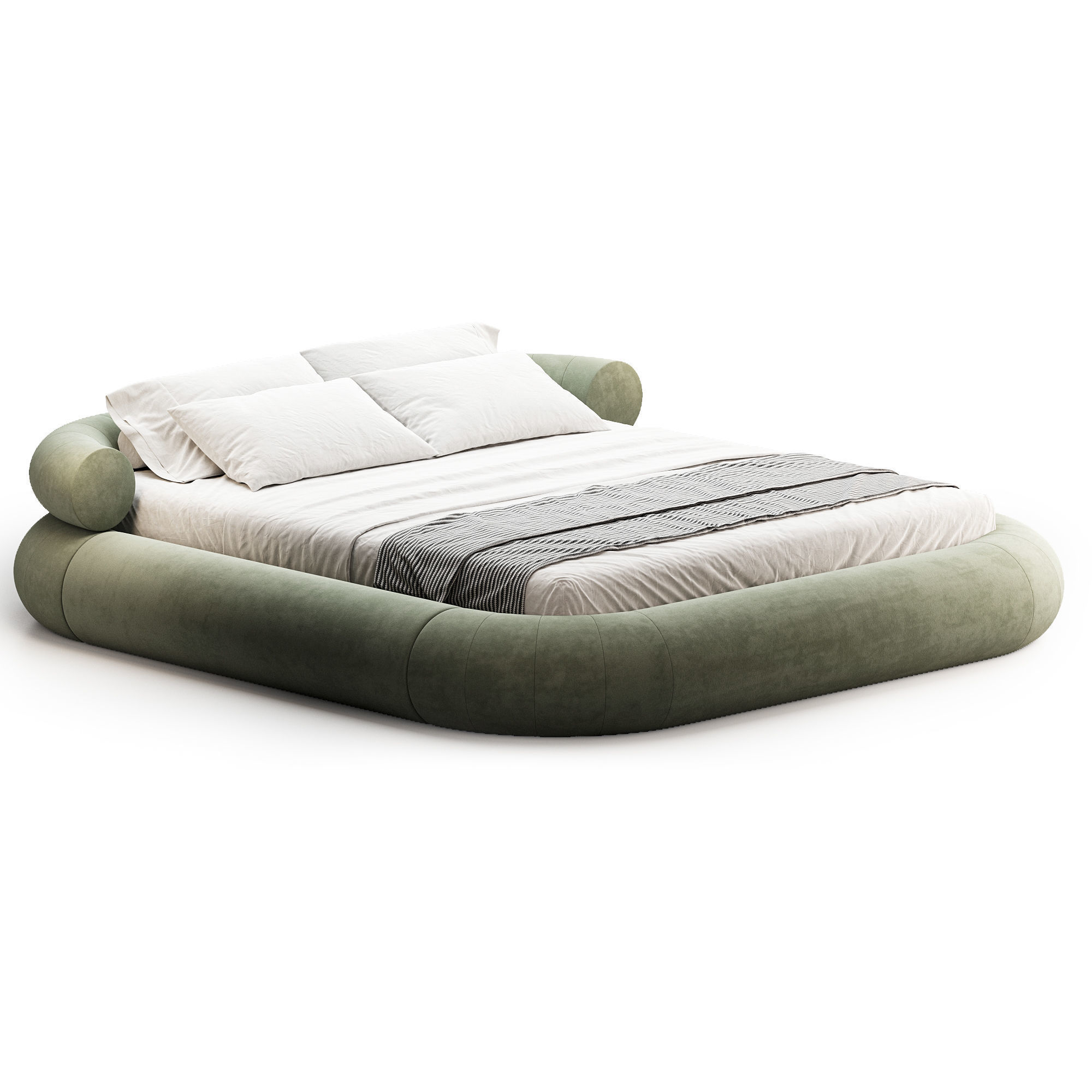 Restore King Bed 3D model_1