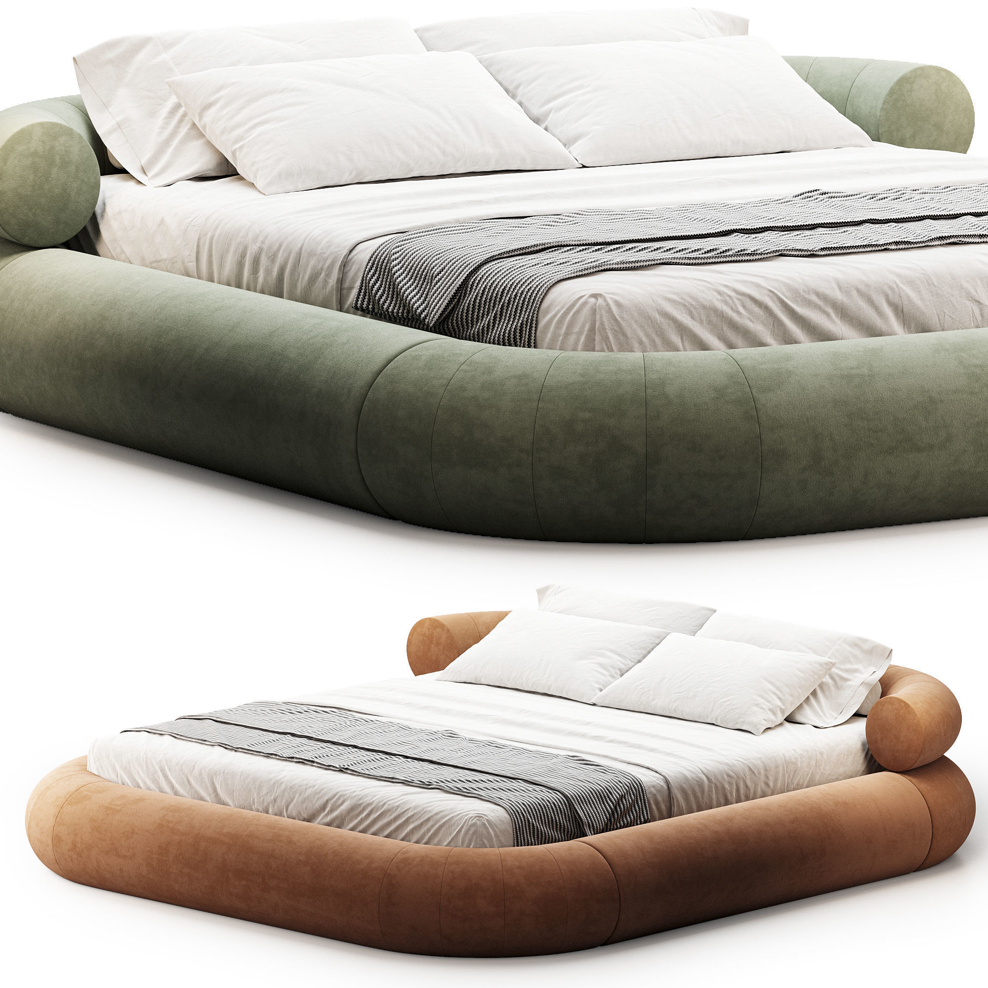 Restore King Bed 3D model_2