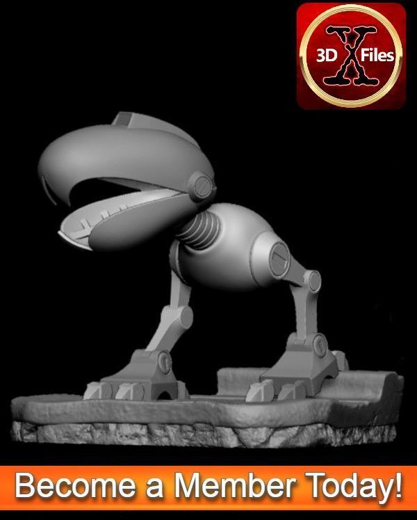 TMNT Mouser Statue - Teenage Mutant Ninja Turtles  3D print model_2